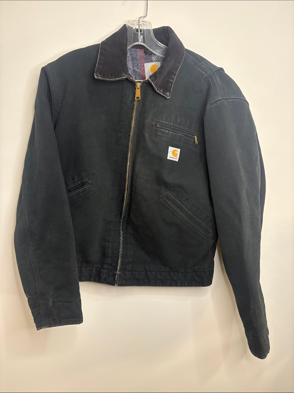 Vintage Carhartt J01 BLK Detroit Jacket USA Made Black Size 40 Regular 2007